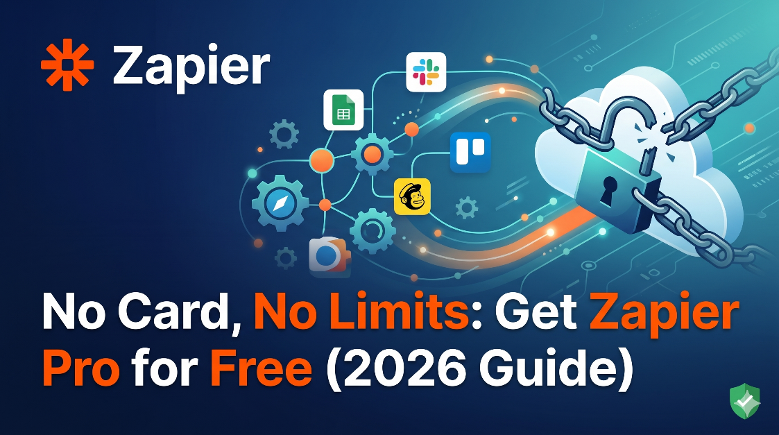 Get Zapier Pro for free using a temporary email — workflow automation without a credit card